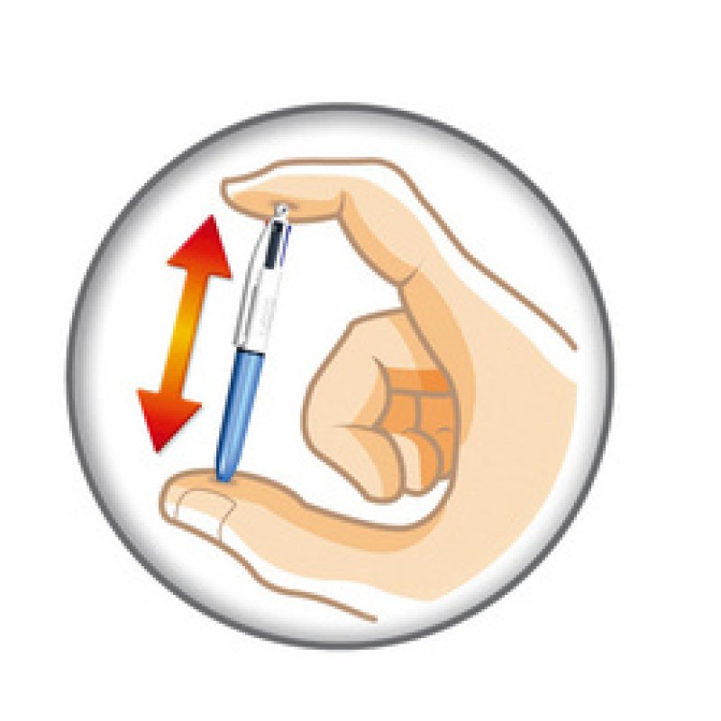 BIC Stylo à bille rétractable 4 Colours mini, largeur du