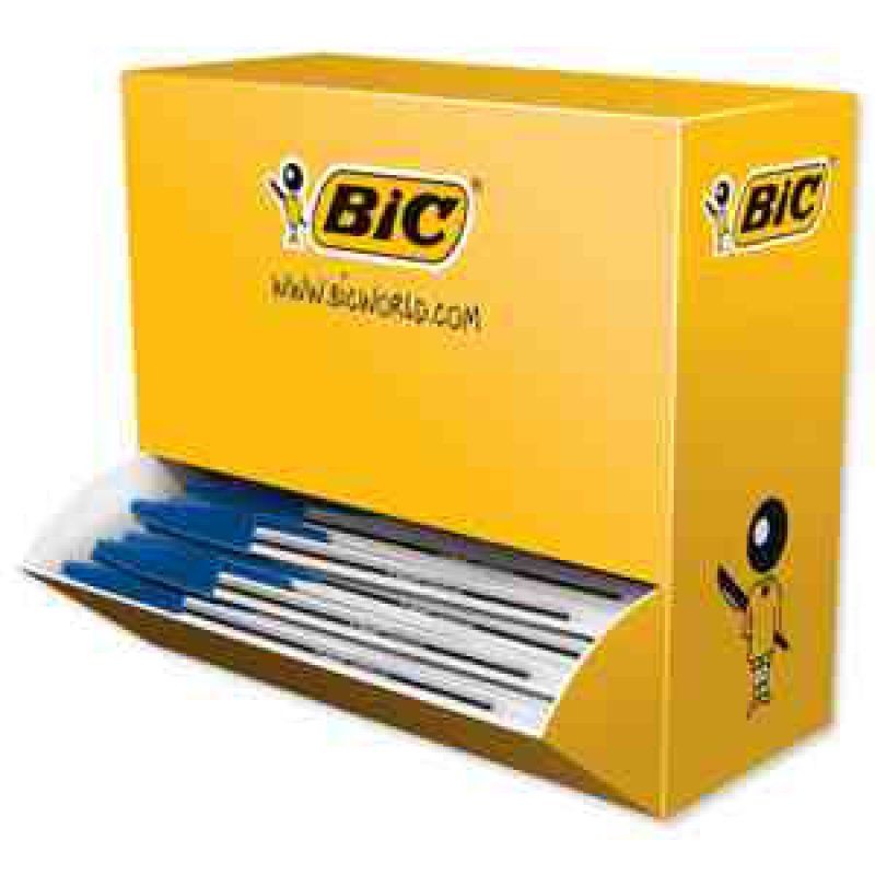 BIC Cristal Medium Bleu Stylo à bille Moyen 100 pièce(s)