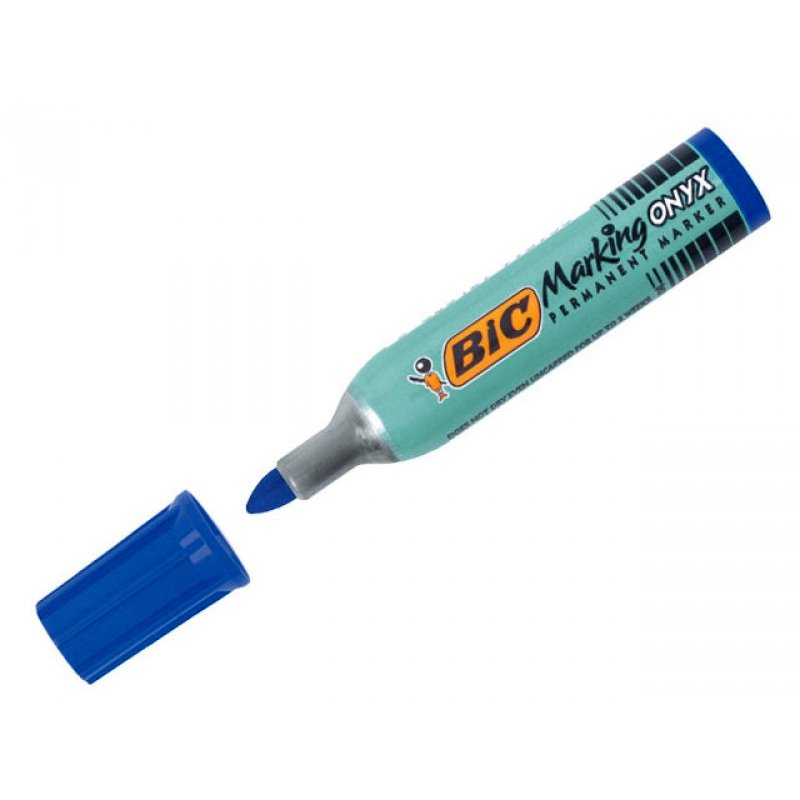 BIC Marking Onyx 1482 marqueur indélébile Pointe ogive Bleu 12 pièce(s)
