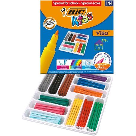 BIC 8878381 marqueur 120 pièce(s) Noir, Bleu, Marron, Vert, Bleu clair, Vert clair, Orange, Violet, Rouge