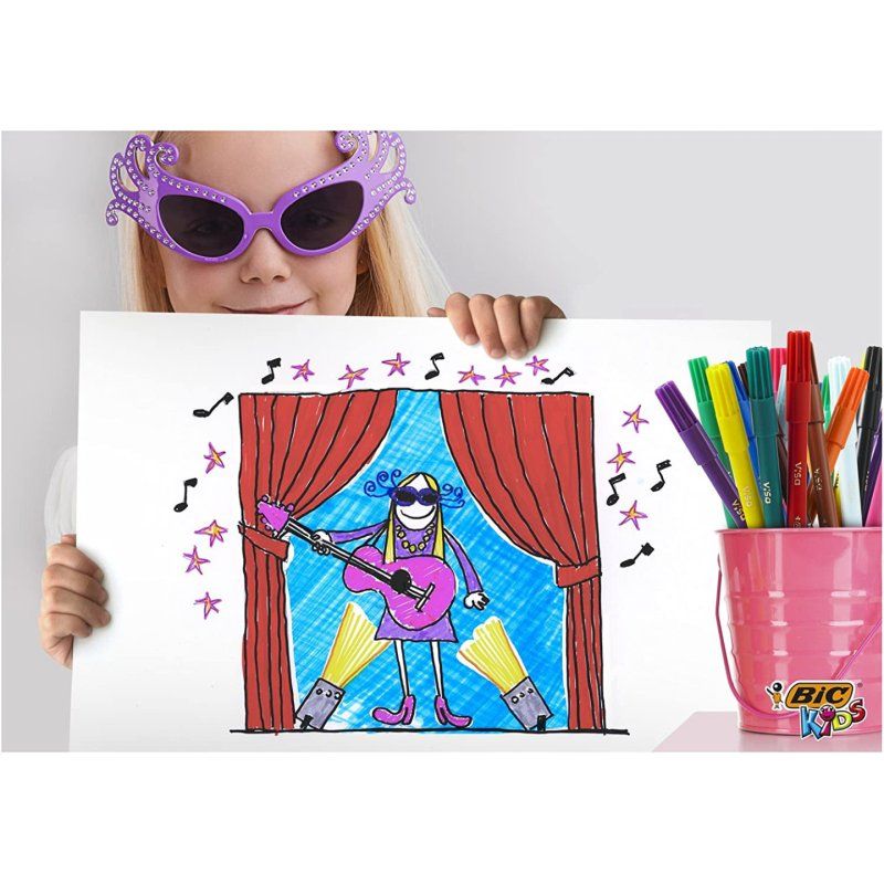 BIC KIDS Feutre Visa, Class Pack de 144 pièces