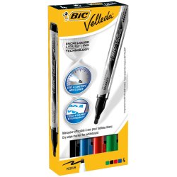 BIC Marqueur pour tableau blanc Velleda Liquid Ink, étui de