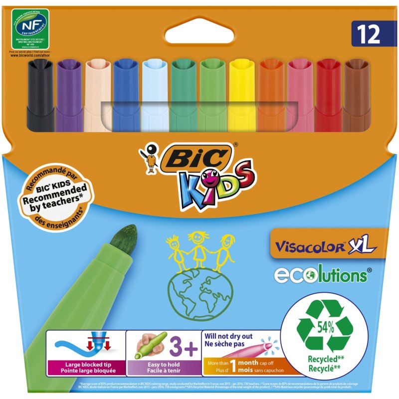 BIC 8922231 felt pen Multicolour 12 pc(s)