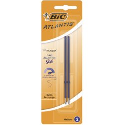 BIC Recharge stylo à bille X-Smooth Refill, noir, blister 2
