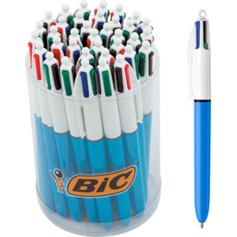 BIC Stylo à bille 4Colours Original, présentoir de comptoir