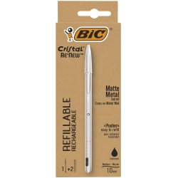 BIC Cristal Renew Noir Stylo à bille 1 pièce(s)