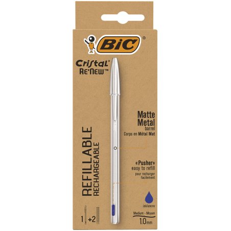 BIC Cristal Renew Bleu Stylo à bille 1 pièce(s)