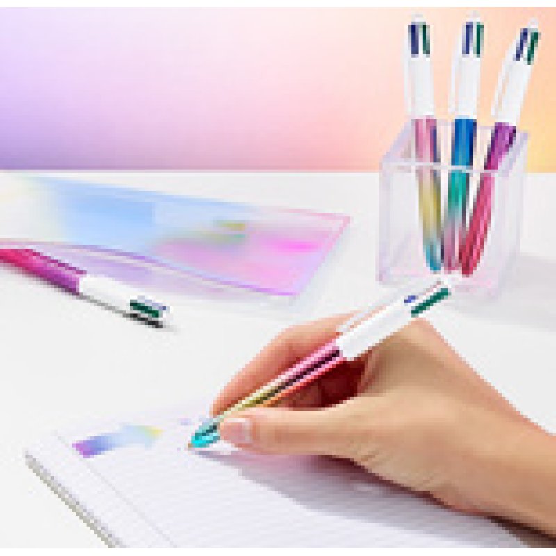 BIC Stylo à bille rétractable 4 Colours Gradient