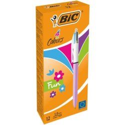 BIC 503815 ballpoint pen Green, Pink, Purple, Turquoise Clip-on retractable ballpoint pen 12 pc(s)