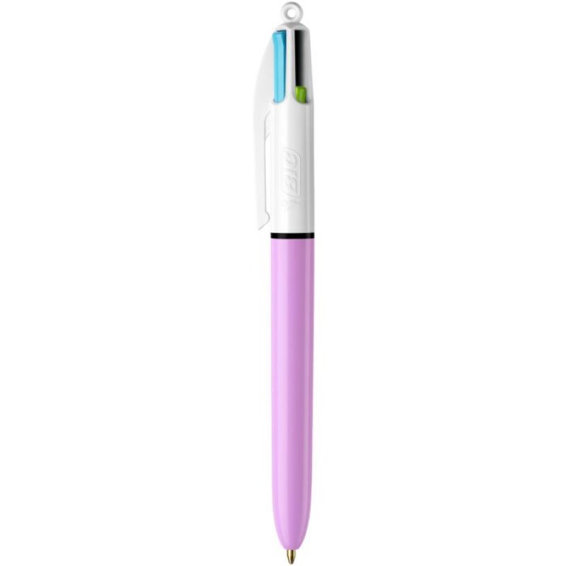 BIC 503815 ballpoint pen Green, Pink, Purple, Turquoise Clip-on retractable ballpoint pen 12 pc(s)