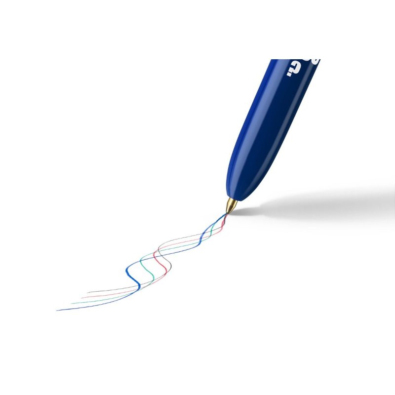 BIC Stylo à bille 4 Colours, boîte métallique de 8