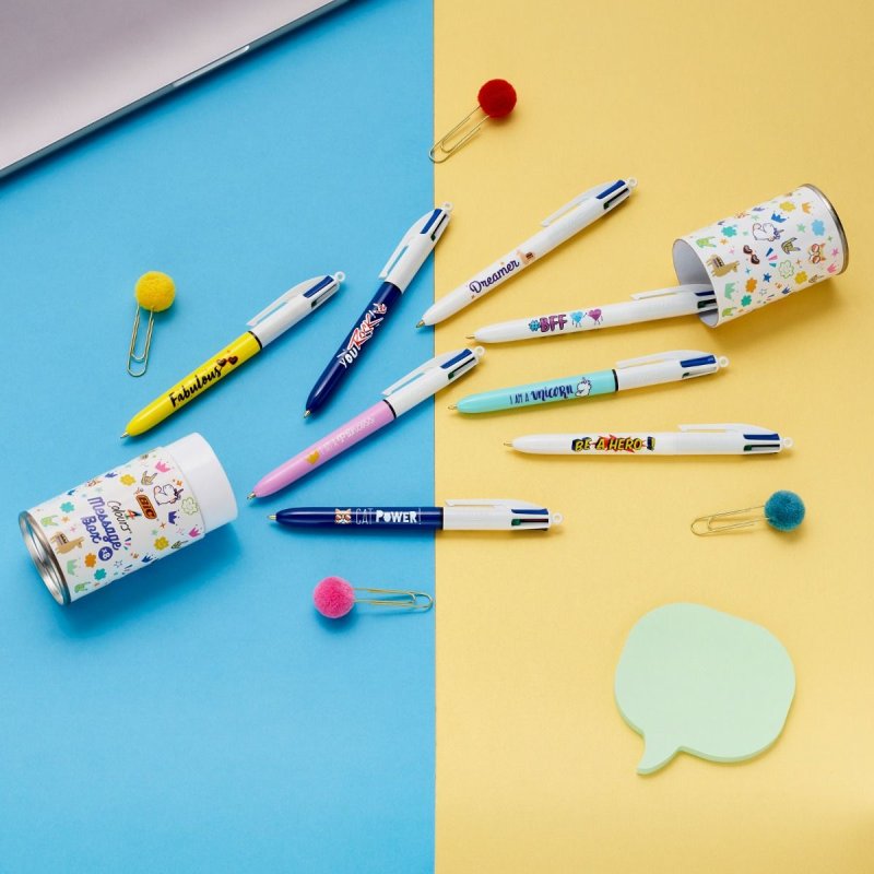 BIC 4 Colours Message Box