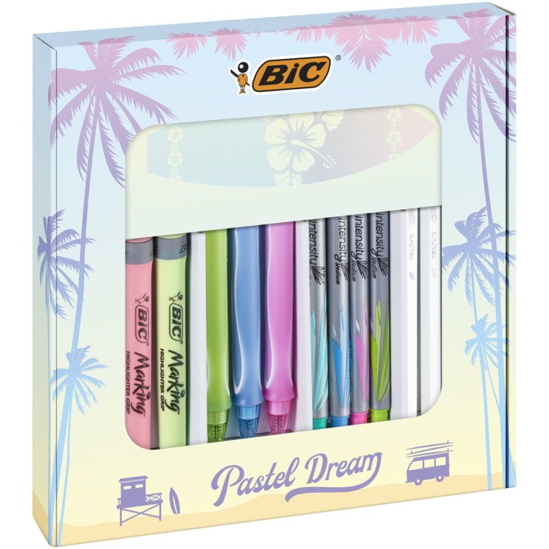 BIC Kit d'écriture "Pastel Dream Kit" avec carnet de notes