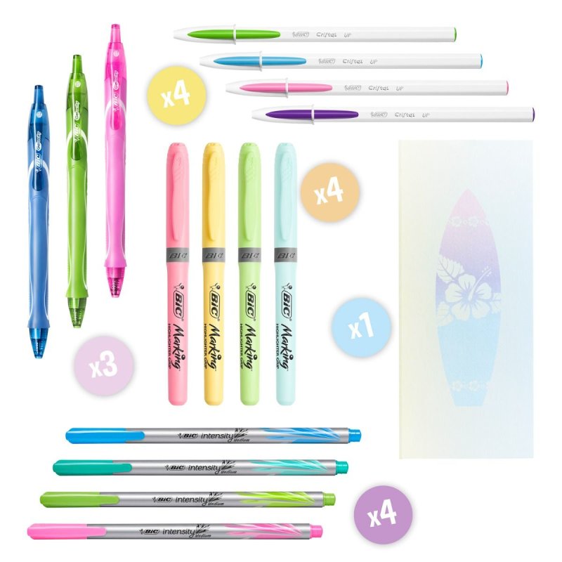 BIC Kit d'écriture "Pastel Dream Kit" avec carnet de notes