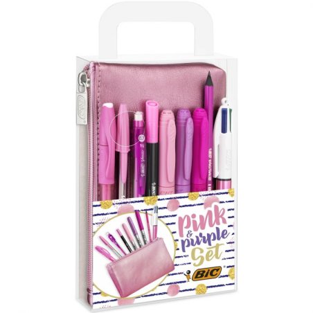 BIC Pink & Purple Party Set