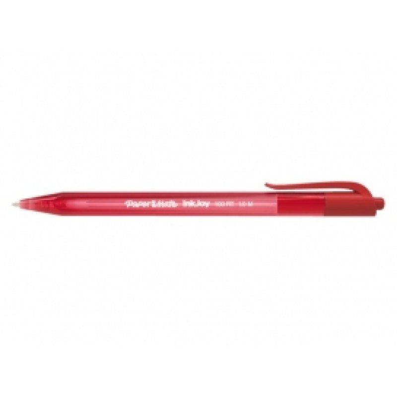 Papermate InkJoy 100 RT Rouge Stylo à bille rétractable avec clip Moyen 20 pièce(s)