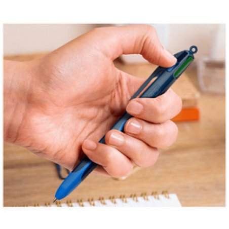 BIC Stylo à bille 4 Colours Smooth Drop, S, présentoir de 30