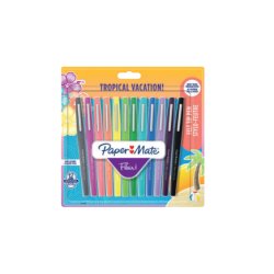 Papermate 1951029 stylo-feutre Fin/moyen Noir, Bleu, Marron, Vert, Bleu clair, Vert clair, Orange, Rose, Violet,