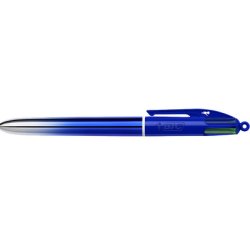 BIC Stylo à bille rétractable 4 Colours Smooth Gradient, S