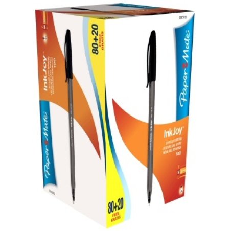 Papermate Inkjoy 100 Black Stick ballpoint pen Medium 100 pc(s)