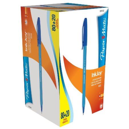Papermate Inkjoy 100 Blue Stick ballpoint pen Medium 100 pc(s)