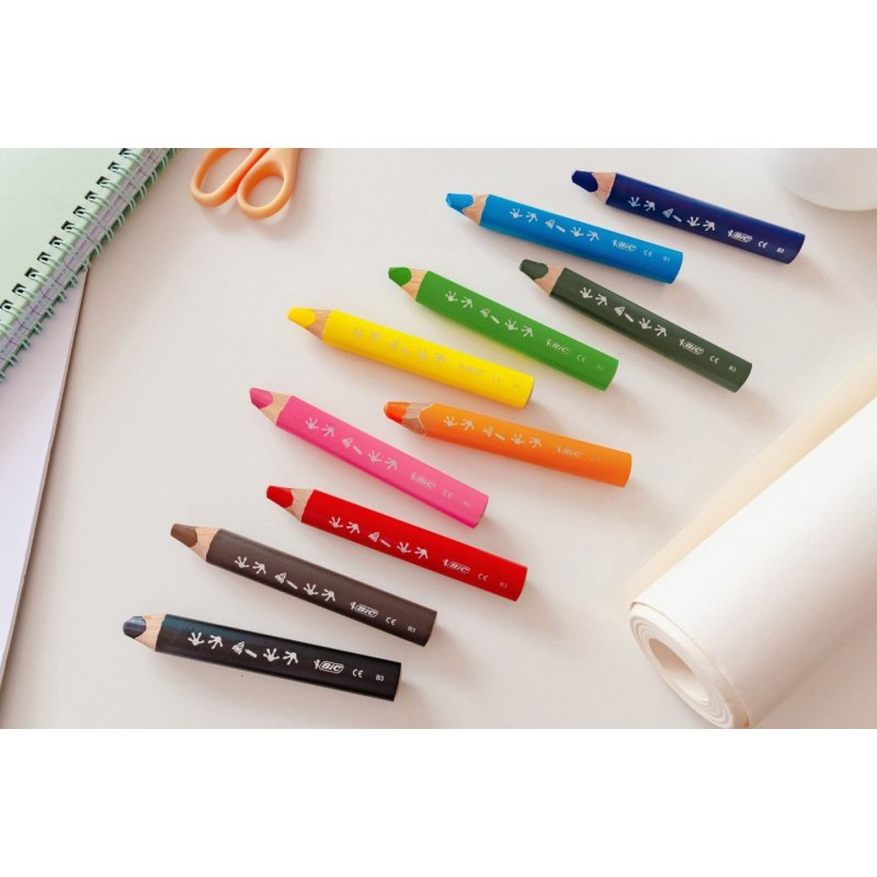 BIC 515276 crayon de couleur Couleurs assorties 10 pièce(s)