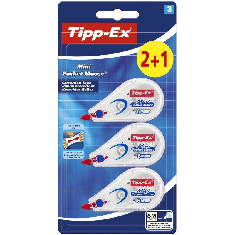 TIPP-EX 8983742 correction tape 6 m White 3 pc(s)