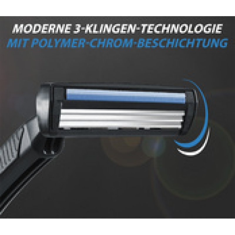 BIC Rasoir jetable 3 Action, pour hommes, pack de 4