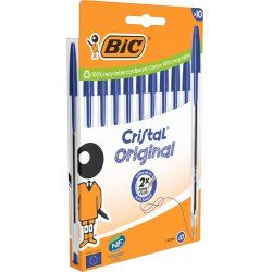 BIC 516352 ballpoint pen Blue Stick ballpoint pen Medium 10 pc(s)