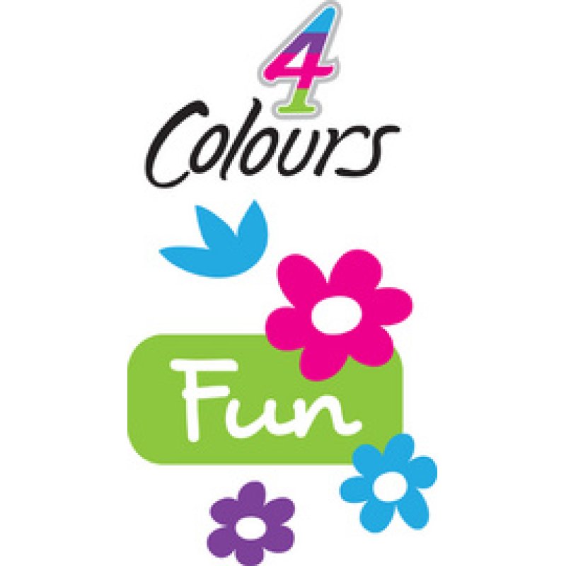 BIC Stylo à bille 4 Colours Fun, présentoir de 40