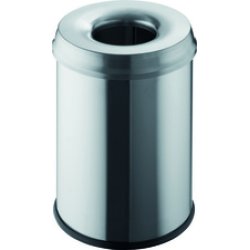 helit Corbeille à papier en acier "the guardian", 15 litres