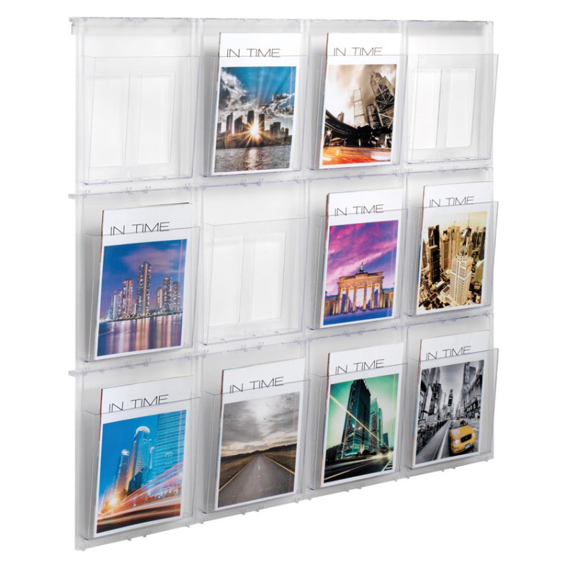 helit Porte-brochures mural "the placativ", transparent
