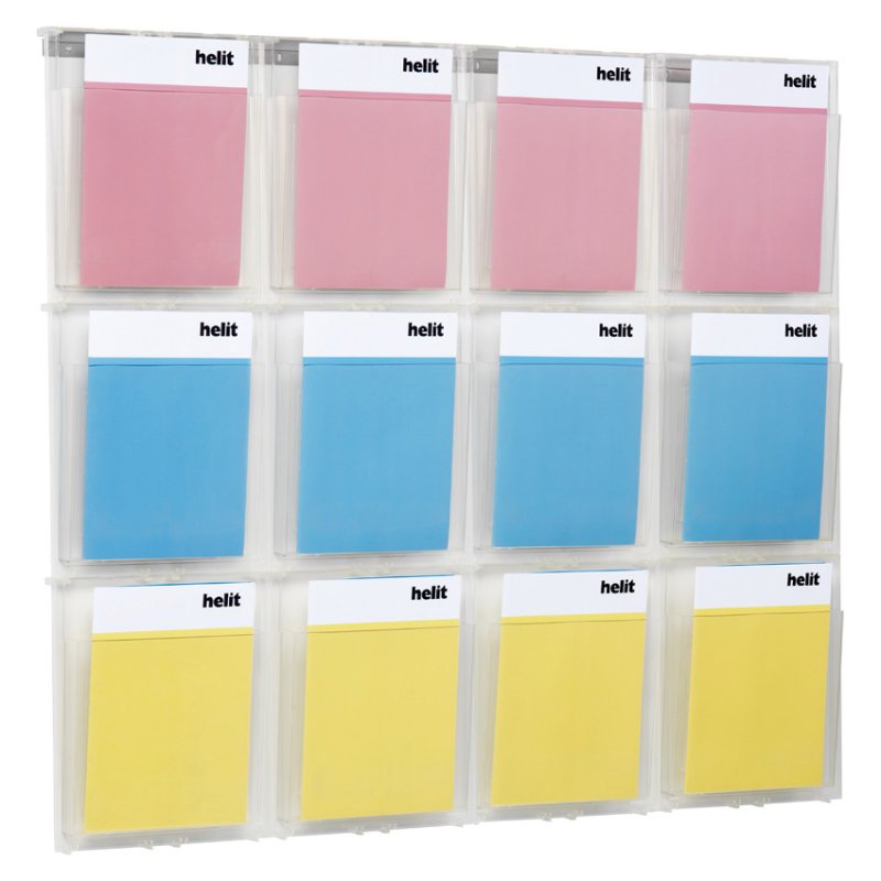 helit Porte-brochures mural "the placativ", transparent