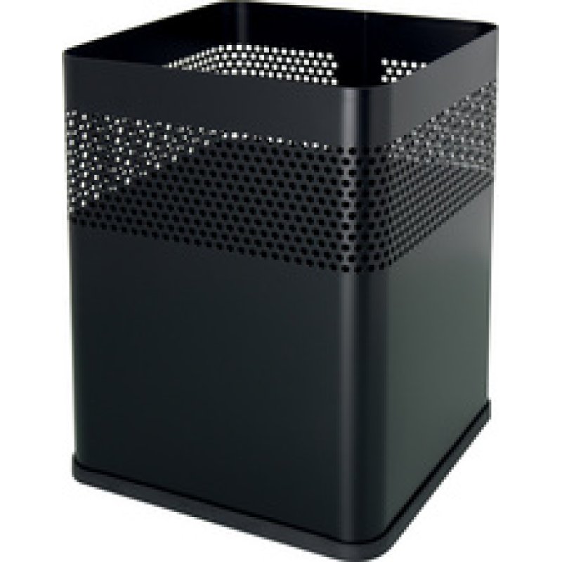 helit Corbeille à papier en acier "the dot", 18 L, argent