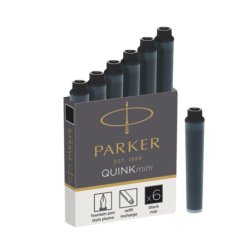 PARKER Cartouches d'encre Mini QUINK, permanent, noir