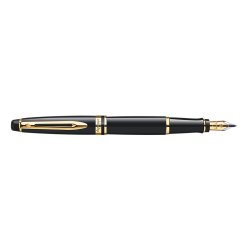 WATERMAN Stylo plume Expert, Laque Noire G.T., tracé: M