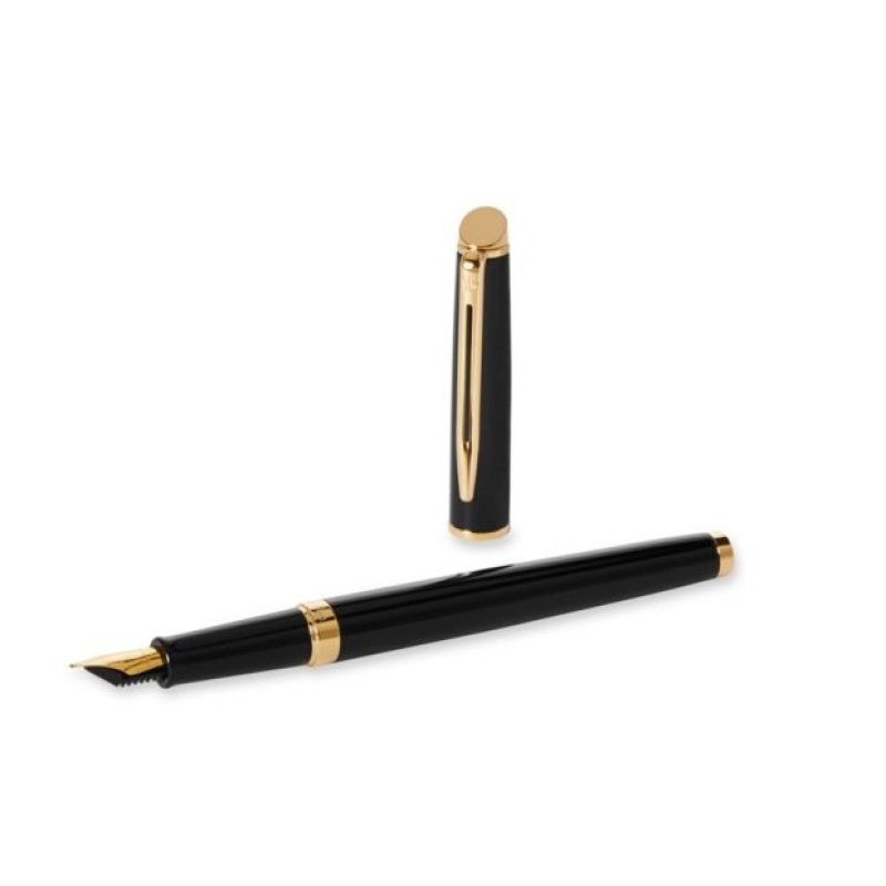 WATERMAN Stylo plume Hémisphère, Laque Noire G.T.