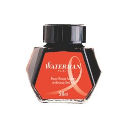 WATERMAN Flacon d'encre, contenu: 50 ml en verre, rouge