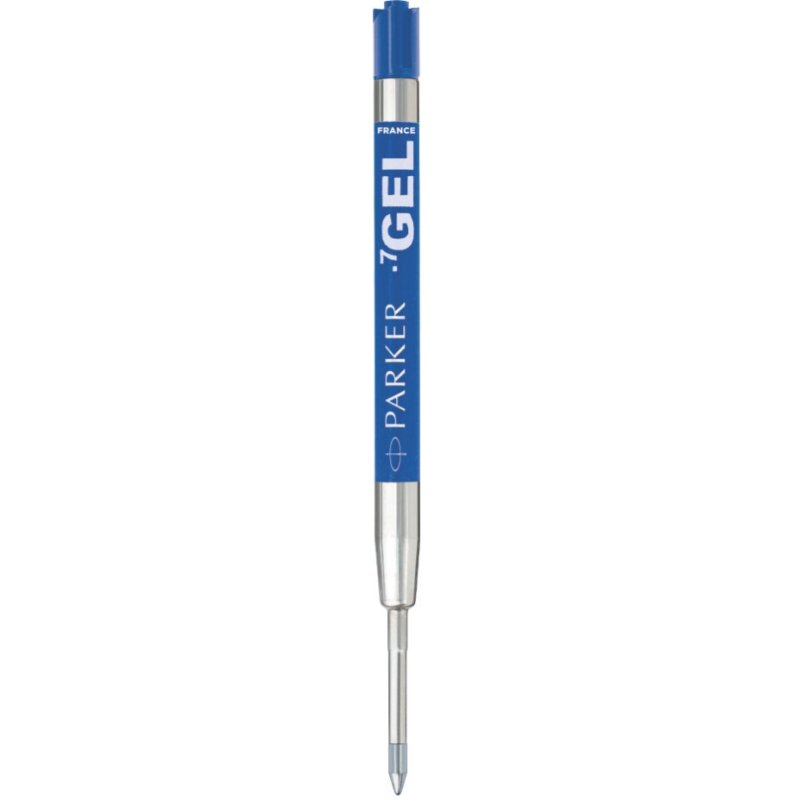 PARKER Recharge QUINK gel, tracé: M, blister de 2, bleu