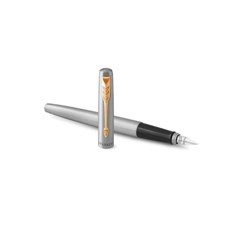 PARKER Stylo plume JOTTER Acier G.T., or