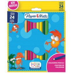 Paper:Mate Crayons de couleur Kids Colouring, blister de 12
