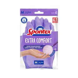 Spontex Gant en latex Extra Comfort, taille: M, lilas