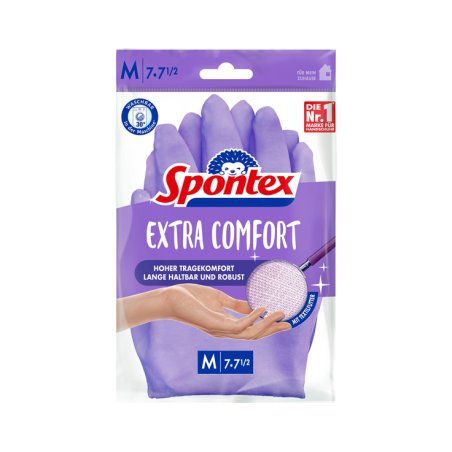 Spontex Extra Comfort Latex Purple Female M