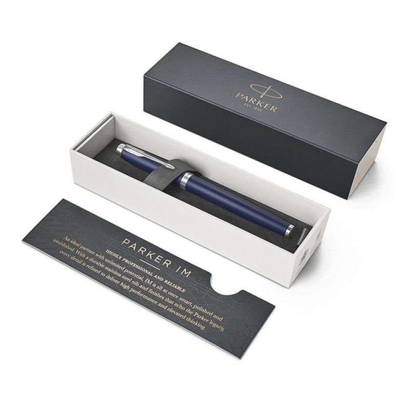PARKER Stylo roller IM Bleu Mat C.T.