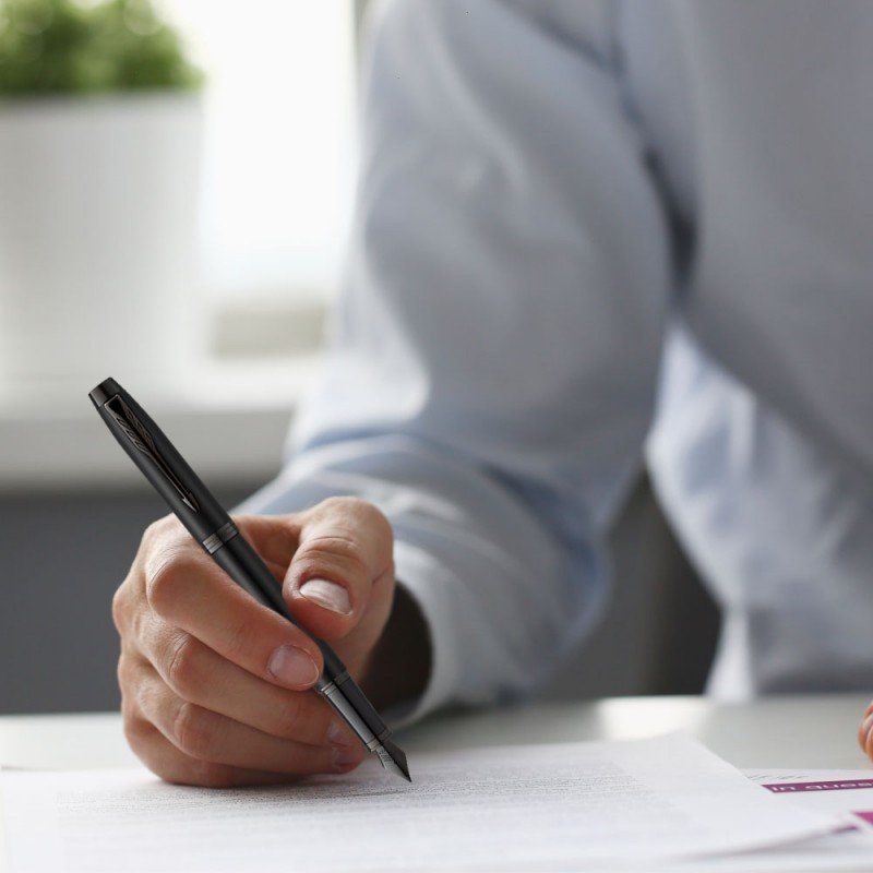 Parker IM Achromatic stylo-plume Système de remplissage cartouche Noir 1 pièce(s)