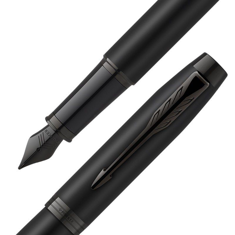 Parker IM Achromatic stylo-plume Système de remplissage cartouche Noir 1 pièce(s)