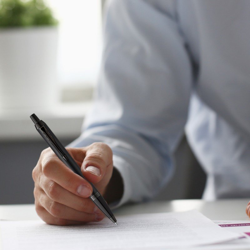 Parker IM Achromatic Bleu Stylo à bille rétractable avec clip 1 pièce(s)