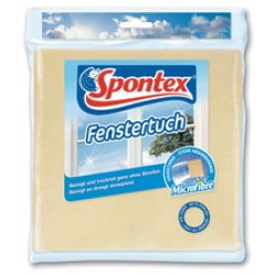 Spontex Chiffon microfibre pour fenêtre, jaune