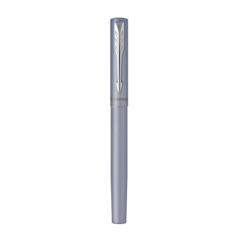 PARKER Stylo roller VECTOR XL, bleu argent métallisé C.T.