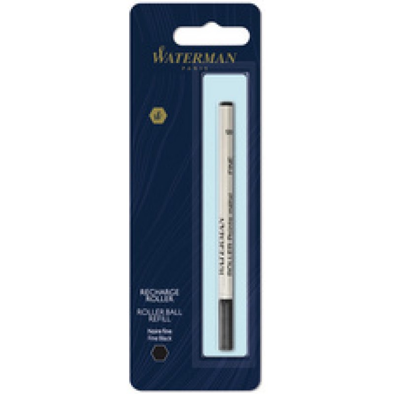 WATERMAN Recharge pour stylo roller, blister de 2, noir